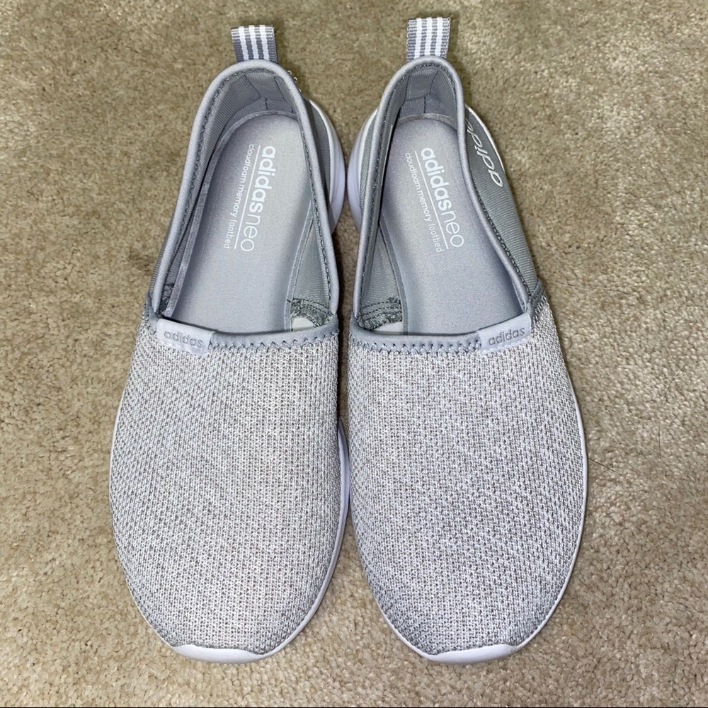 Adidas - White & Gray adidasneo Women’s size 6